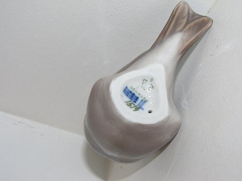 Royal Copenhagen Keramik Figur i form af Spurv, design af A. Nielsen