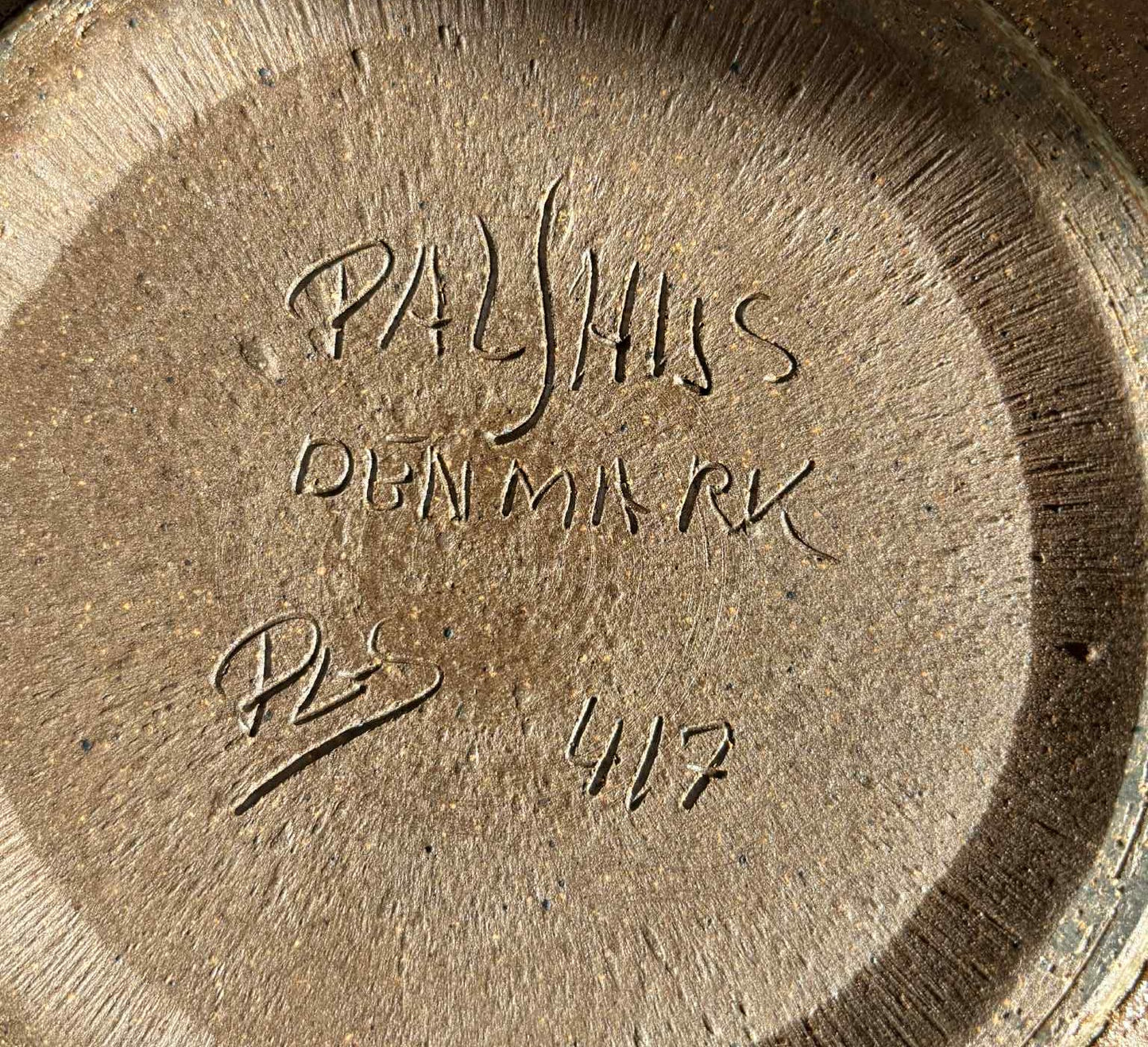 Danish stoneware Dish by Per Linnemann-Schmidt for Palshus, 1960s