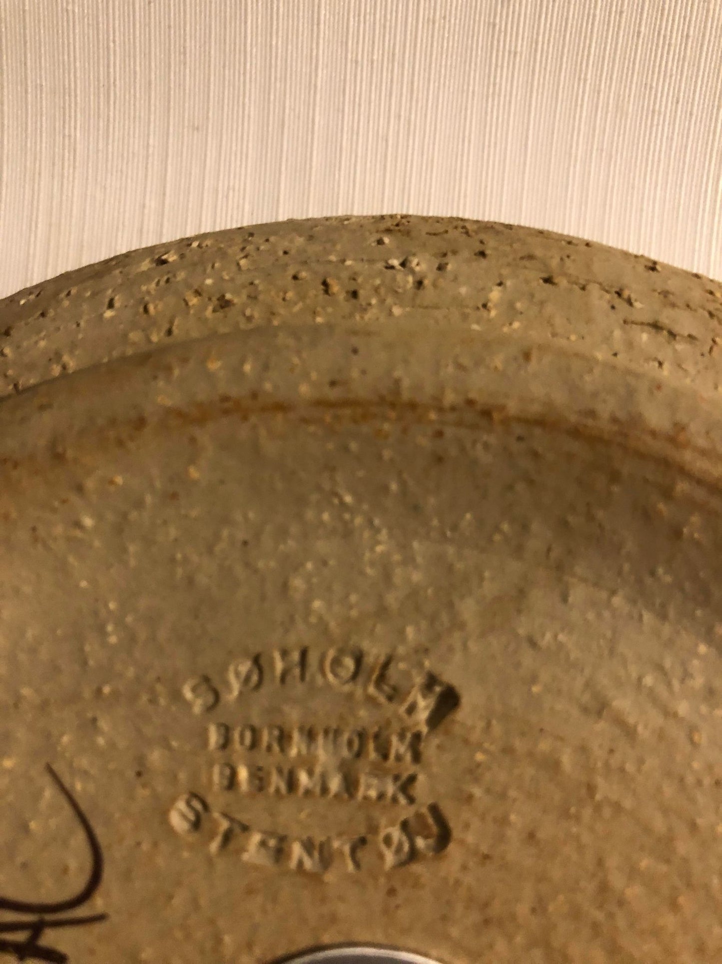 Søholm - handmade bowl / saucer in stoneware. (3109) - No. 01054