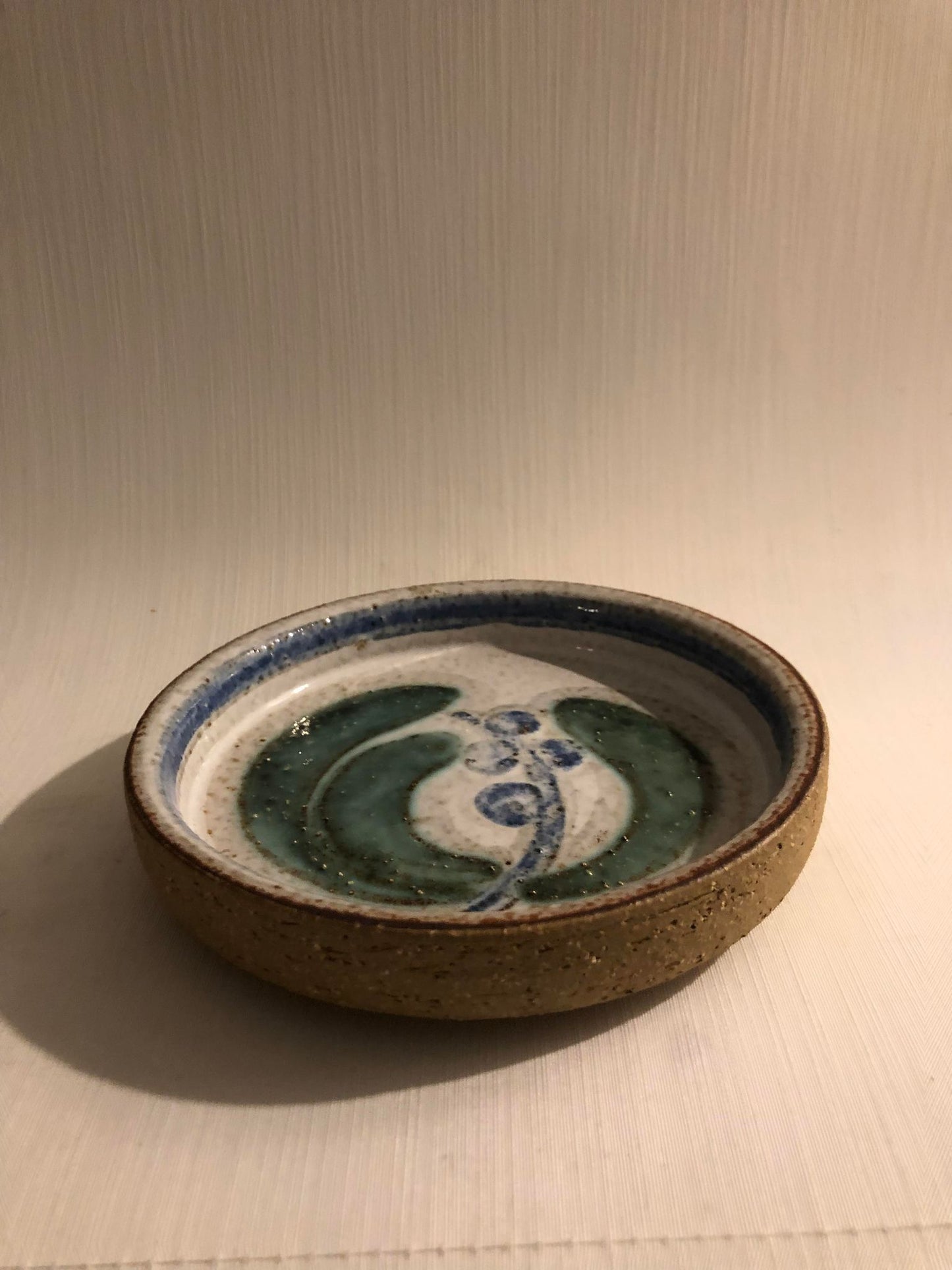 Søholm - handmade bowl / saucer in stoneware. (3108) - no. 01054