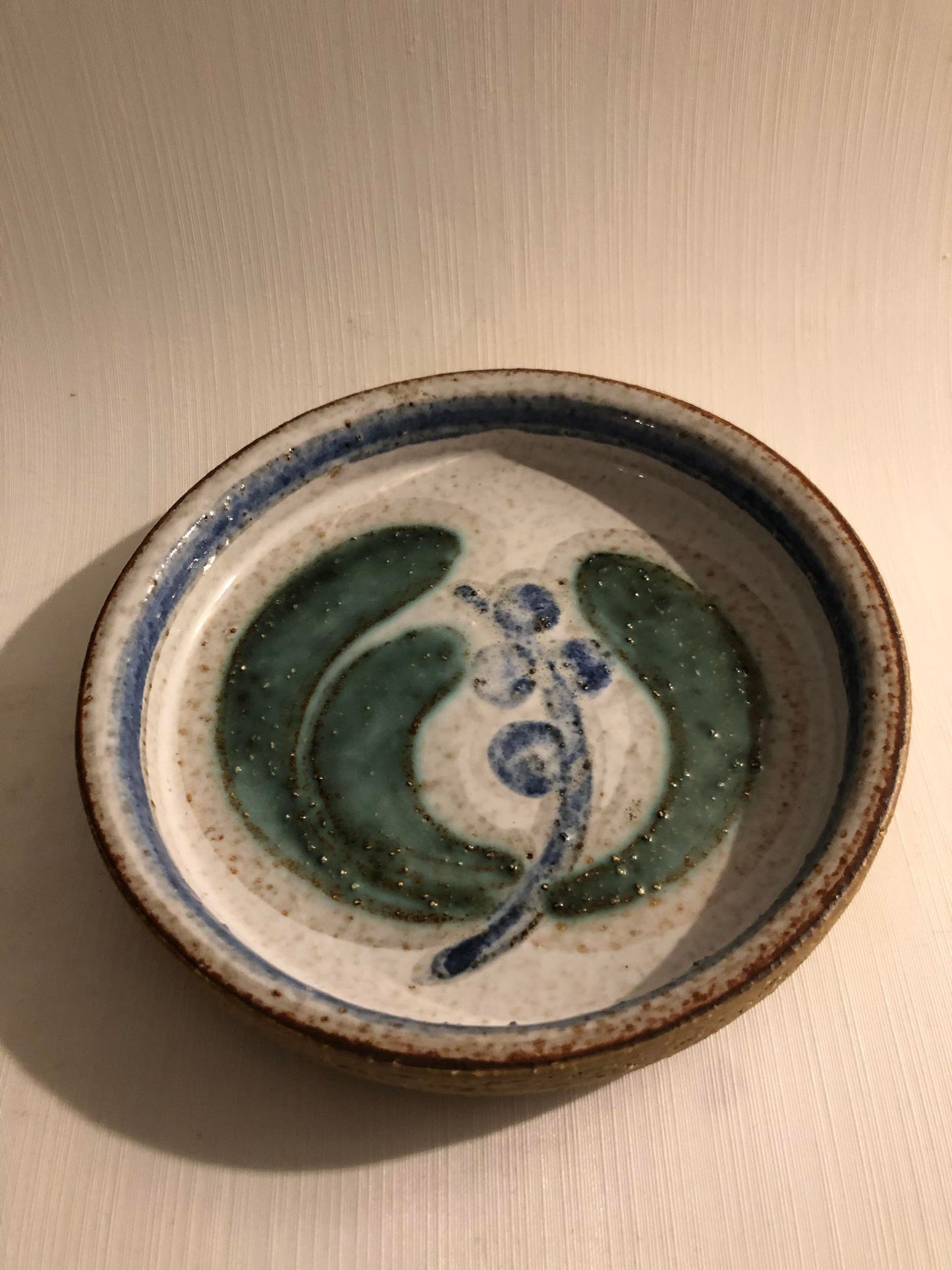 Søholm - handmade bowl / saucer in stoneware. (3108) - no. 01054