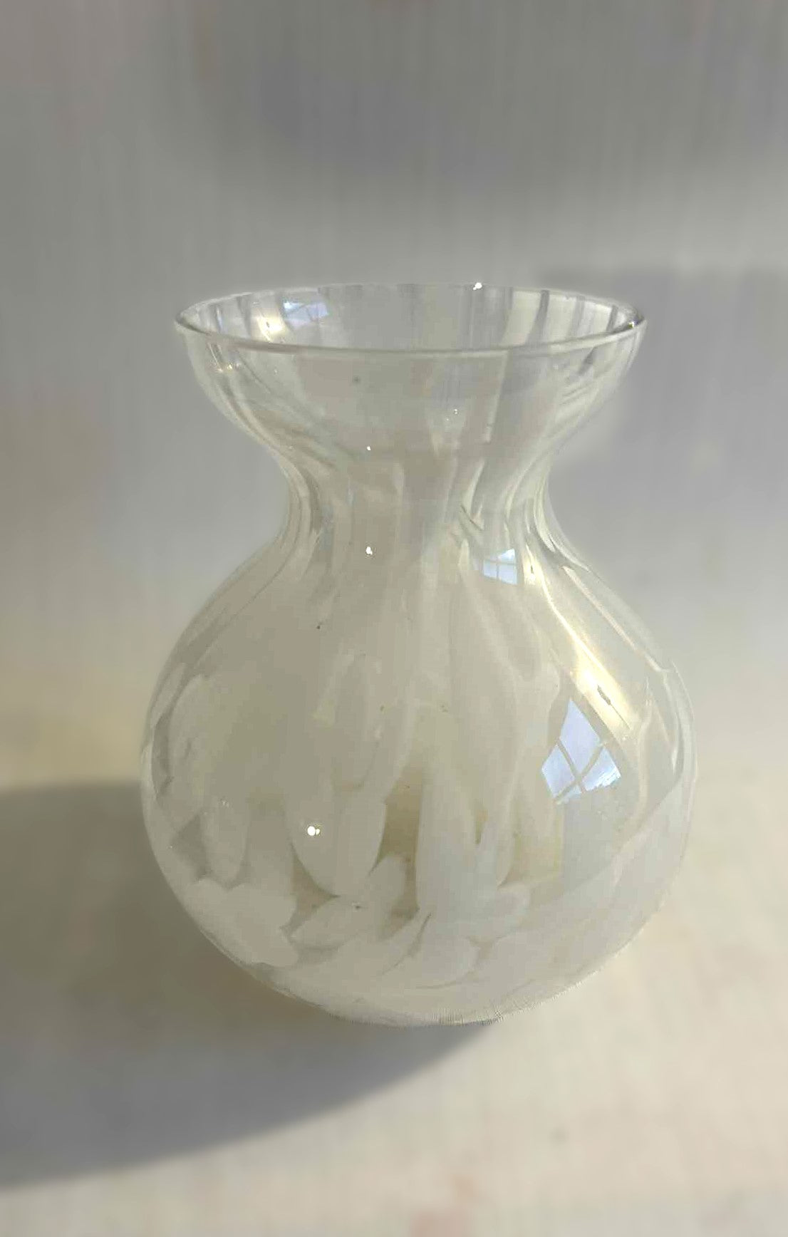 Smuk Holmegaard Vase af mundblæst glas - nr. 548024018