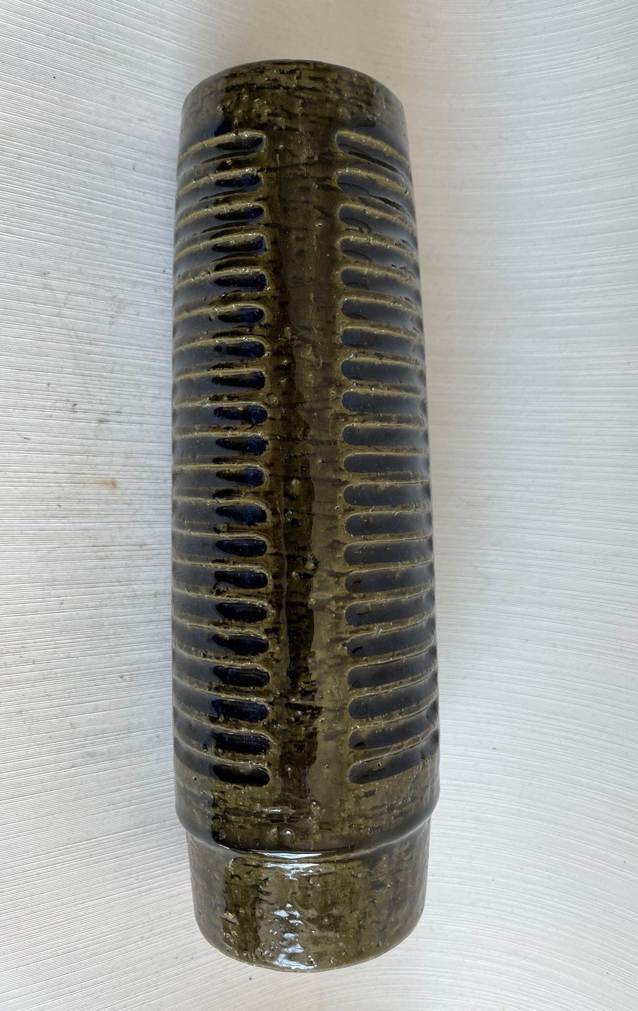 Tall Mid-Century chamotte vase, design by Per & Anna Linnemann-Schmidt - no. 011922