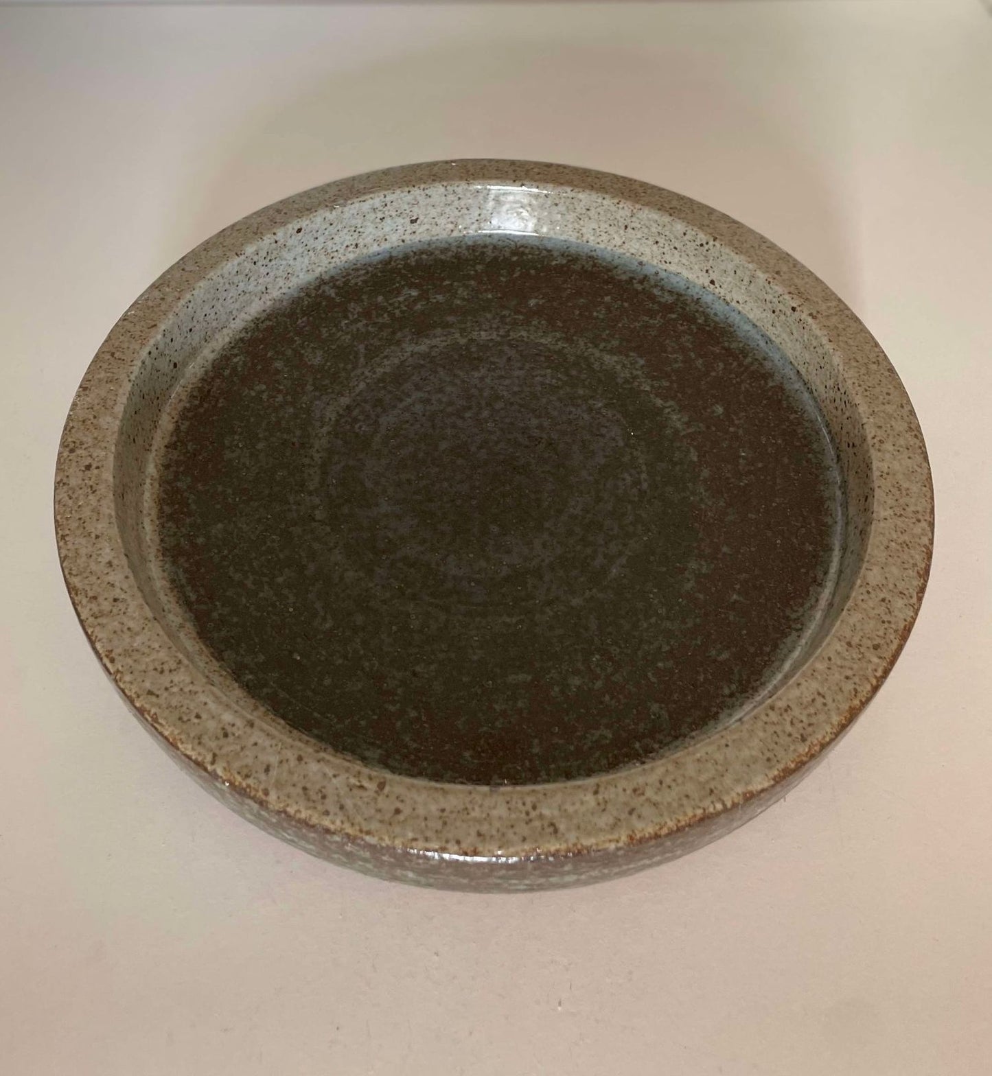 Danish Mid-Century Chamotte Stoneware Disk From Palshus