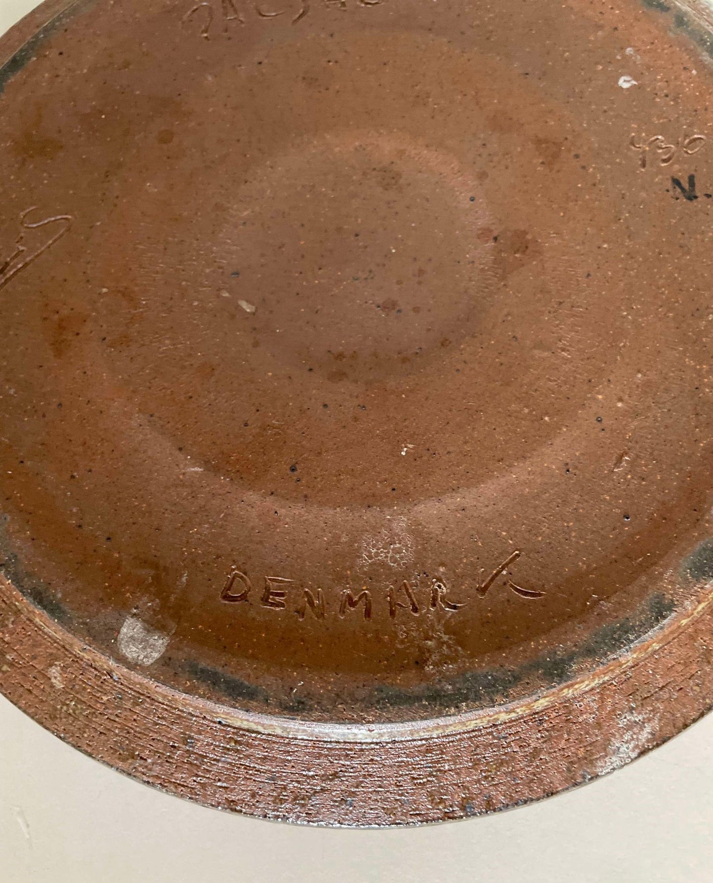 Danish Mid-Century Chamotte Stoneware Disk From Palshus