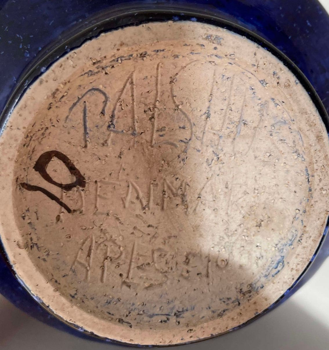 Mid-Century Chamotte stoneware bowl, design by Annelise & Per Linnemann-Schmidt for Palshus