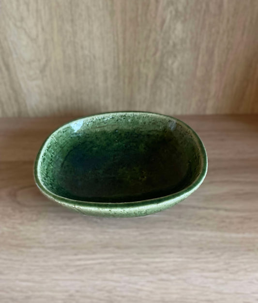 Per Linnemann Schmidt Palshus Green Glazed Stoneware Bowl, 1960s