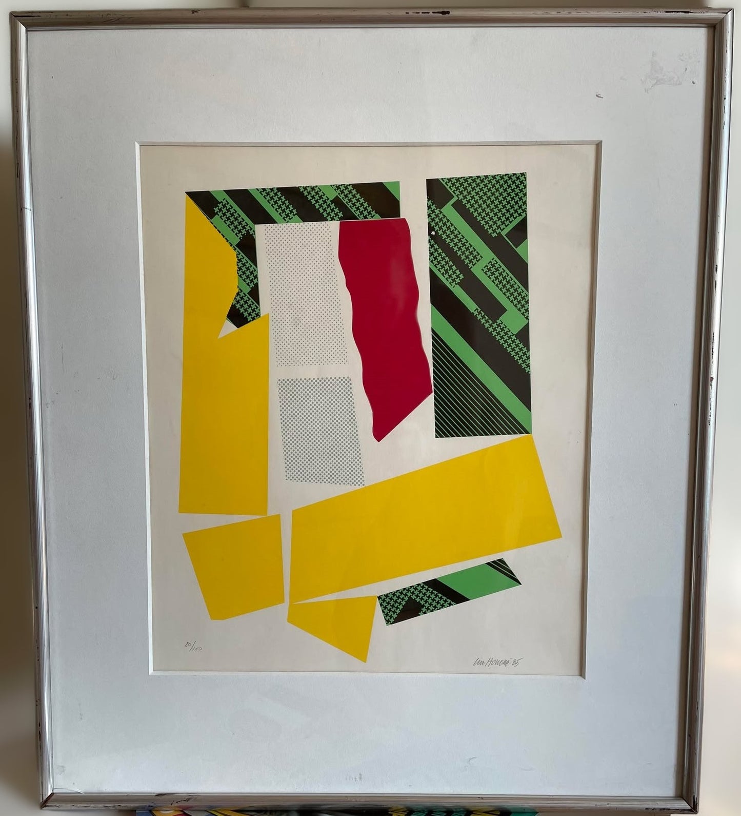 「キュビズム構成」 1986年 アーティスト リズ・オノレ作