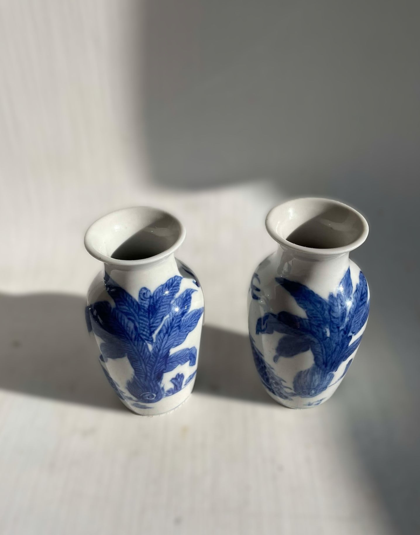 かわいい中国製磁器の花瓶 2個 - No. 250625