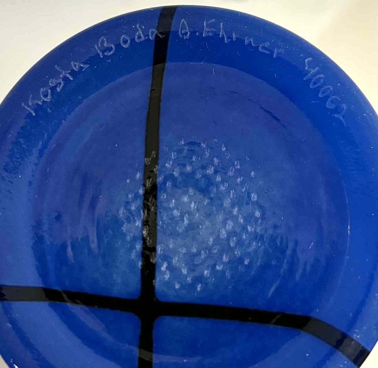 Tall Flower vase Blue Black Woodlands Tall Glass Vase Anna Ehrner Woodlands (2001) Vase