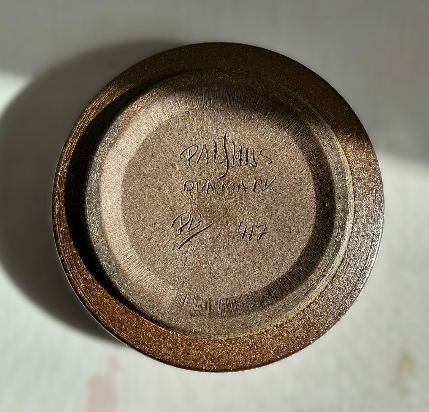 Danish stoneware Dish by Per Linnemann-Schmidt for Palshus, 1960s