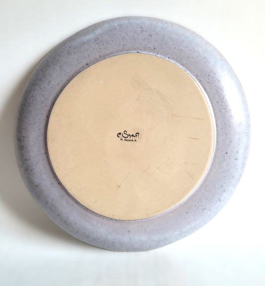 Ceramic plate, designed by Hagbarth Skjalm Petersen, Denmark 1980s