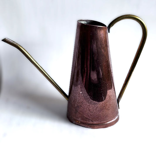 Vintage watering can made of copper and brass, attributed to Carl Auböck, 1950s