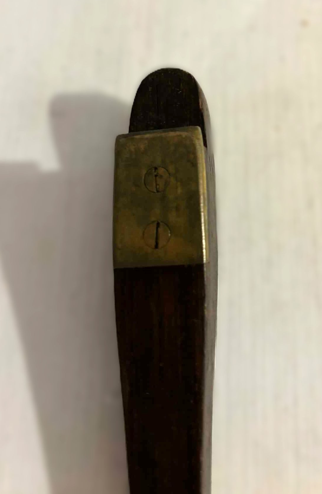 Flot gammel dansk oplukker udført i palisander og messing