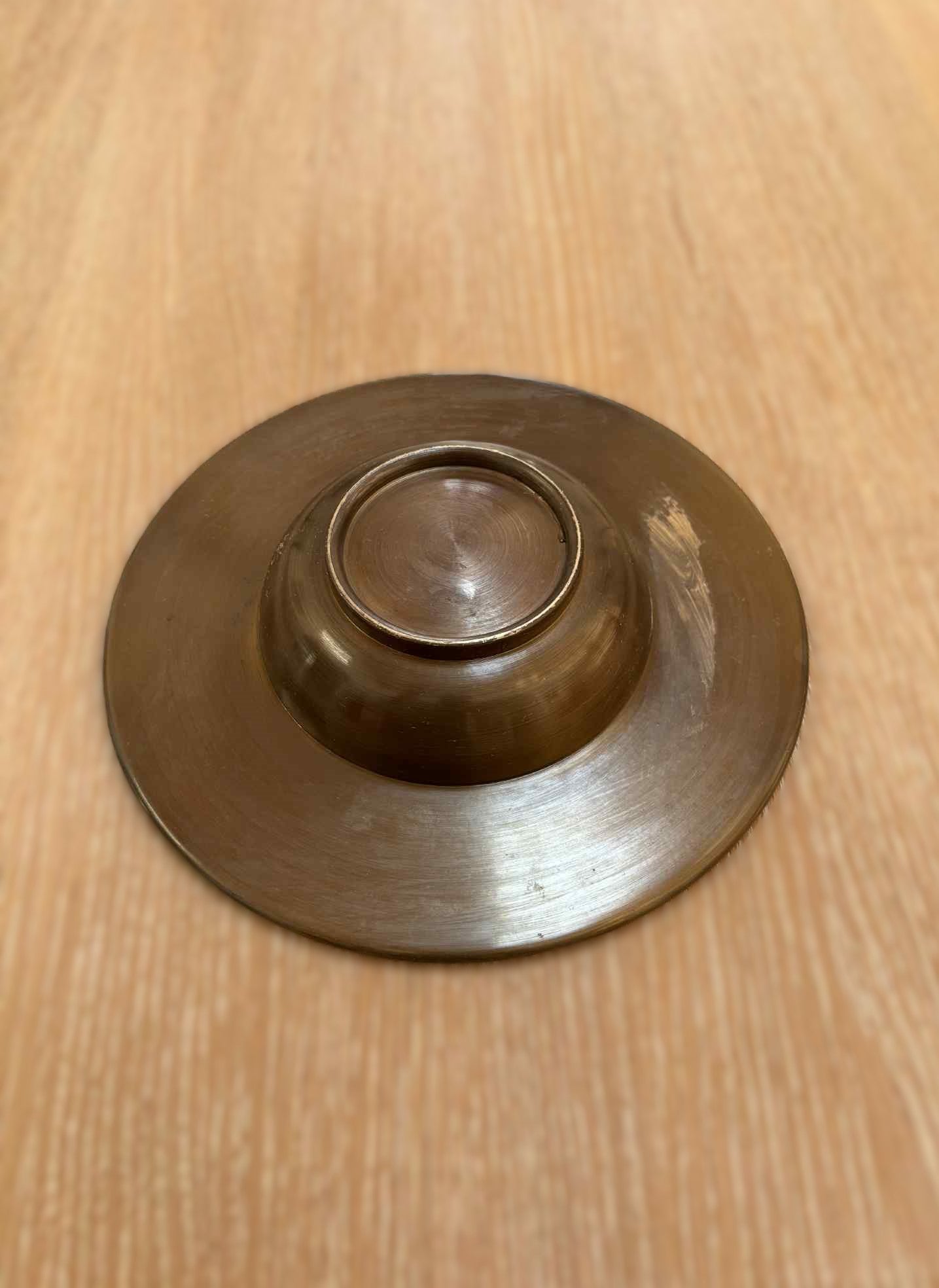 Vintage Danish bronze bowl with astrology symbols made by Nordic Malm from 1960s