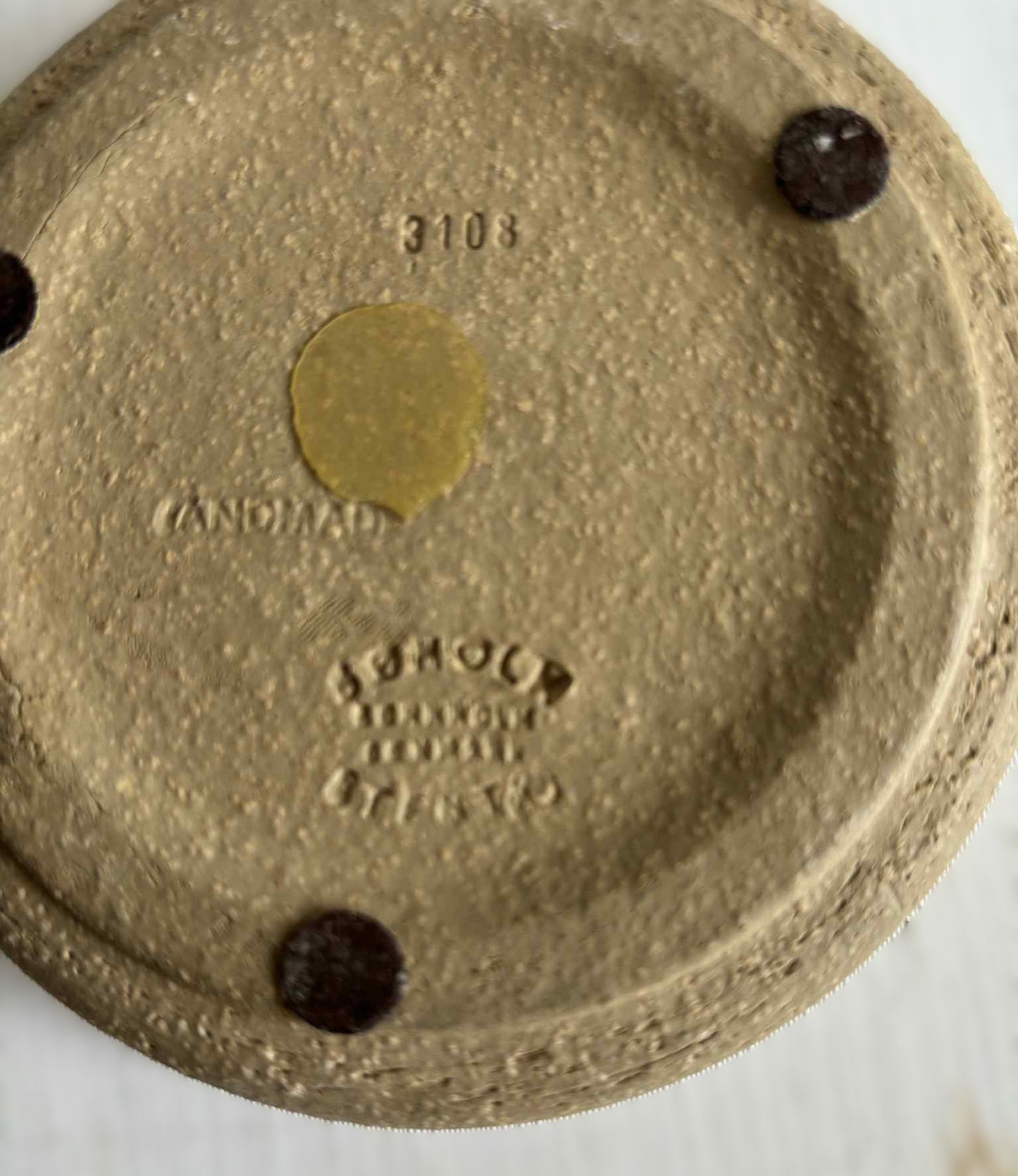 Søholm - handmade bowl / saucer in stoneware. (3108) - no. 01054