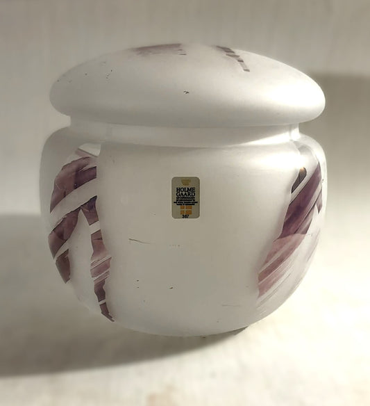 Holmegaard 'Fiesta' lidded bowl from 1987, design by Pia Rakel Sverrisdottir and Michael Bang
