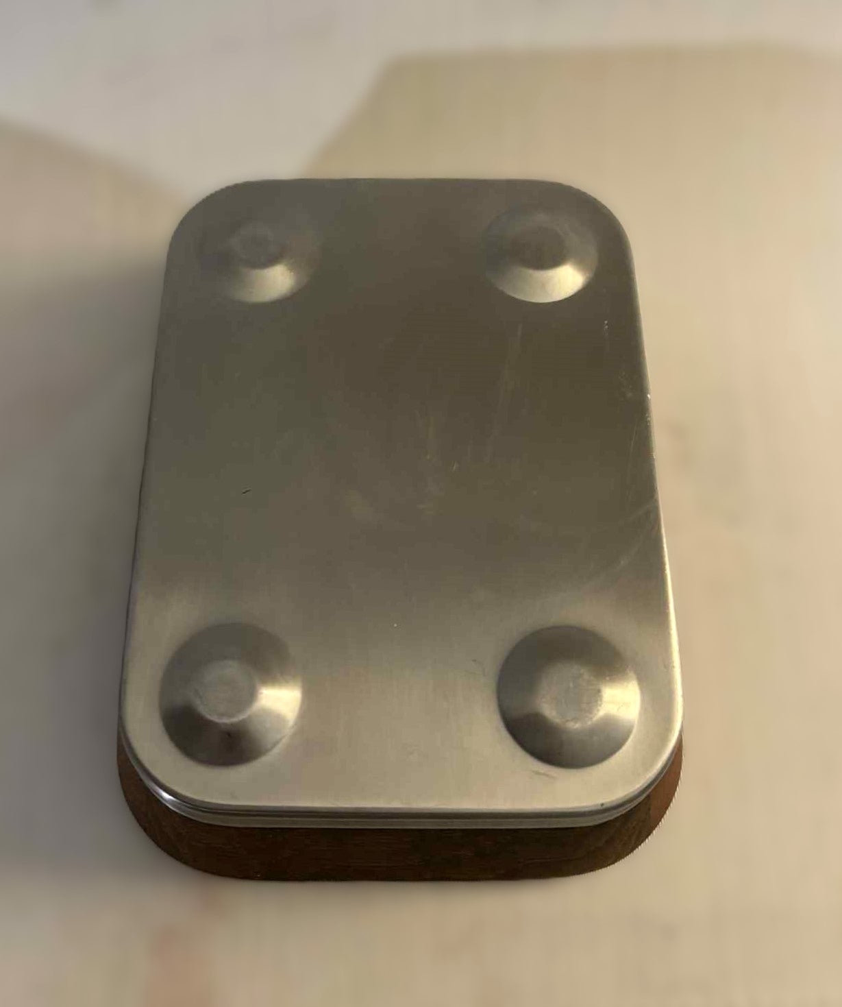 Smørboks I teak-træ med rustfrit stål fra Trip Trap - nr. 58740025