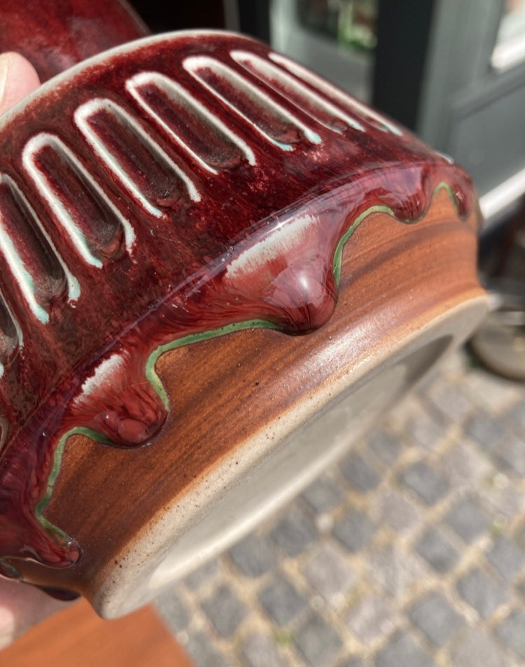 Michael Andersen stentøj vase i okseblod glasur - nr. 0160