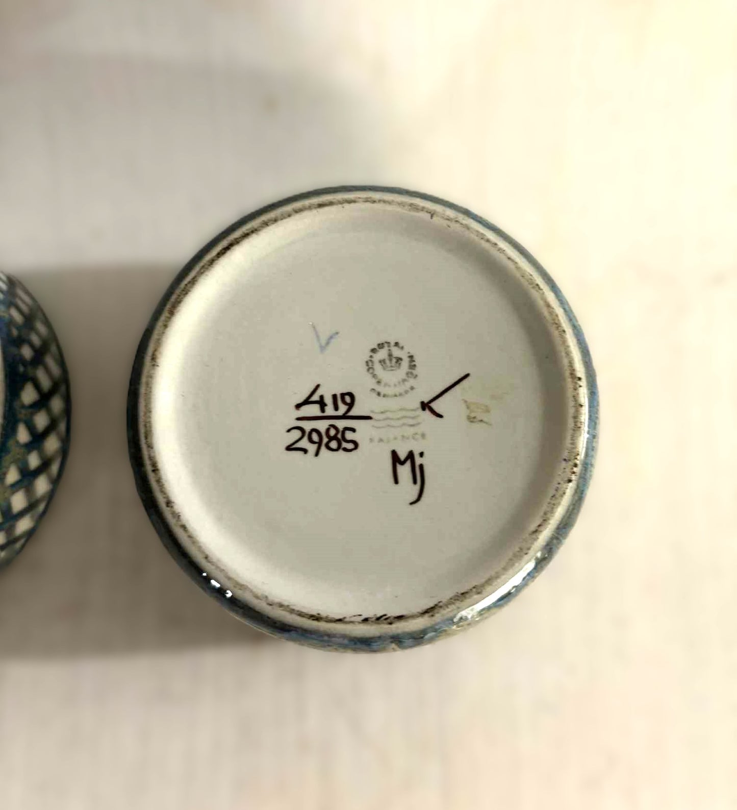 Aluminia Royal Copenhagen, Marianne Johnson lågskål fajance - nr. 85454550