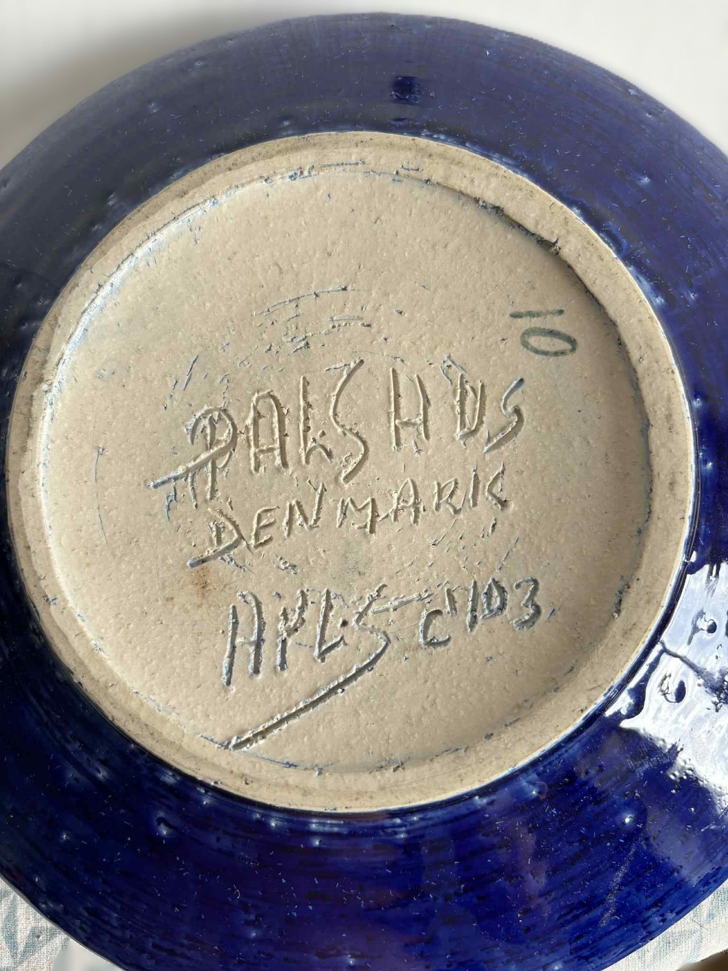 Large Danish Stoneware Dish by Palshus Denmark, Per & Annelise Linnemann-Schmidt