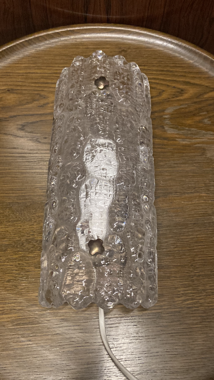 Beautiful Carl Fagerlund wall lamp from Orrefors - no. 01498