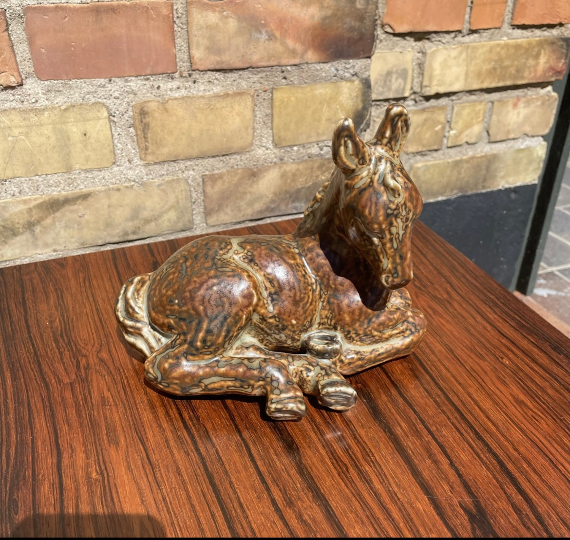 Beautiful Knud Kyhn stoneware horse from Royal Copenhagen - no. 05013