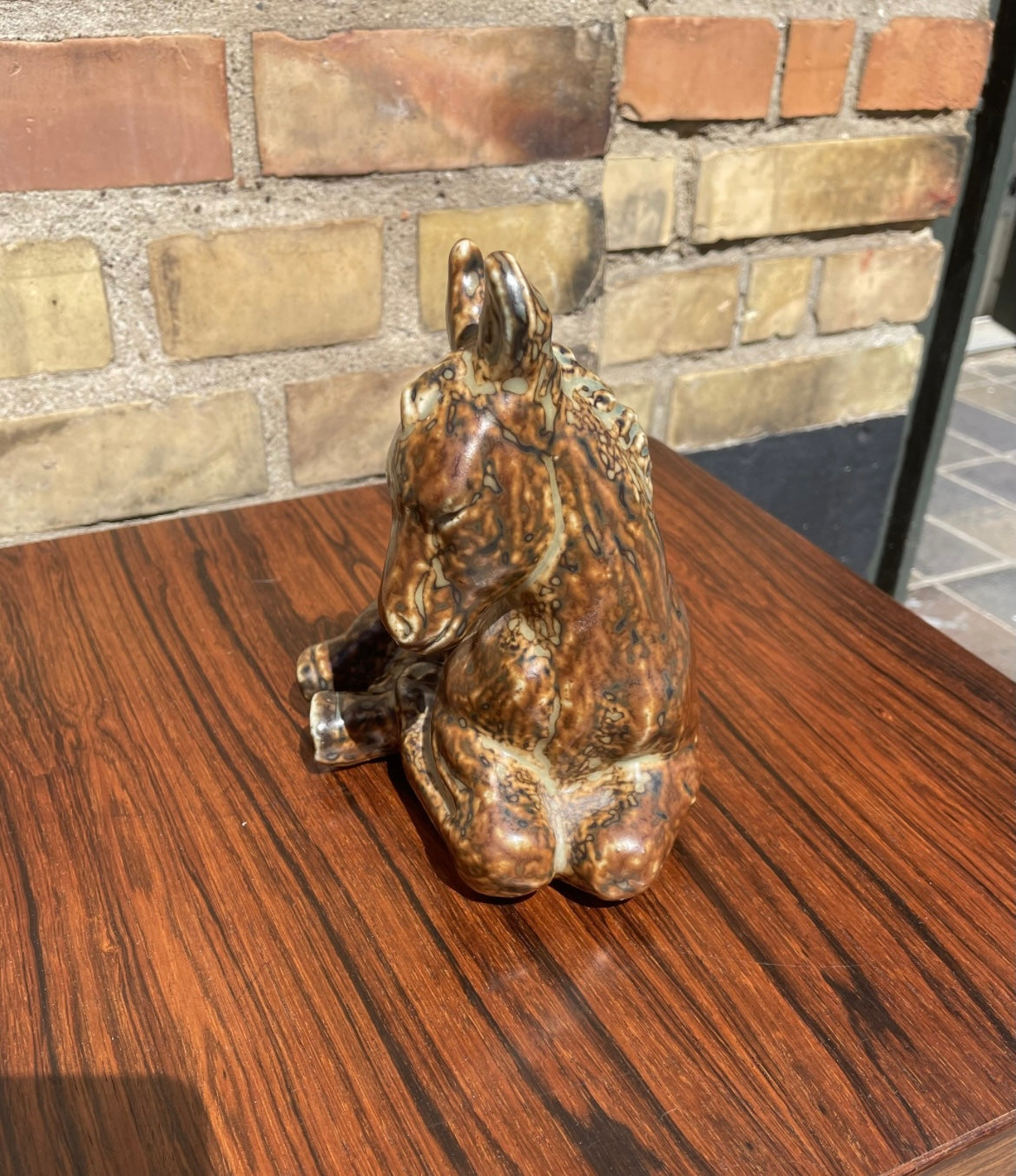 Beautiful Knud Kyhn stoneware horse from Royal Copenhagen - no. 05013