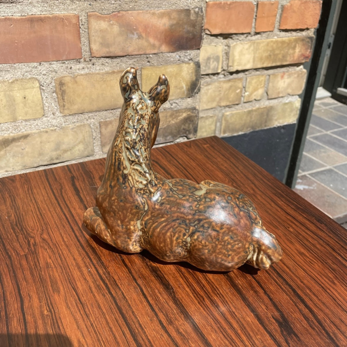 Beautiful Knud Kyhn stoneware horse from Royal Copenhagen - no. 05013