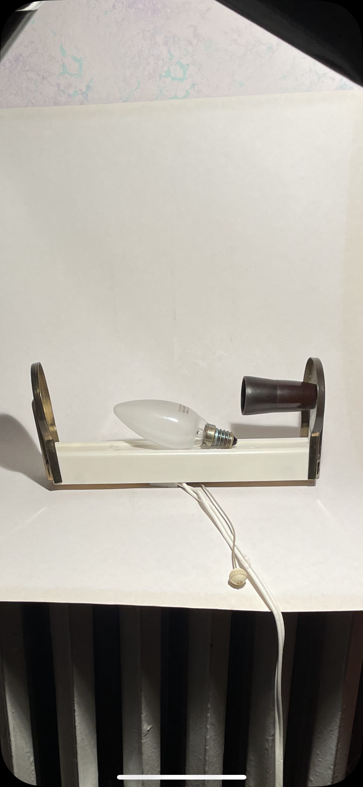 Flotte retro sengebord lamper i glas og messing - nr. 01001