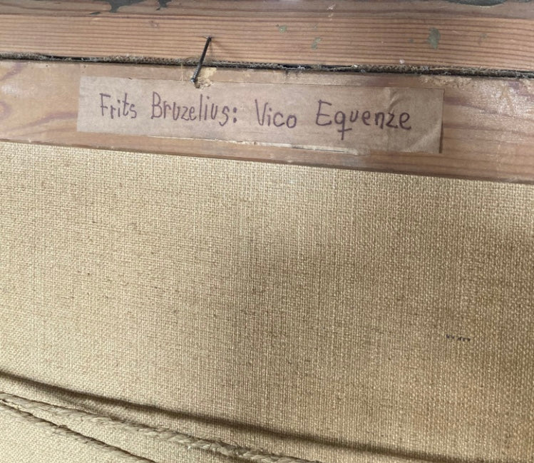 Fritz Bruzelius (1919-1974) landskab fra Vico Equenze - nr. 0301