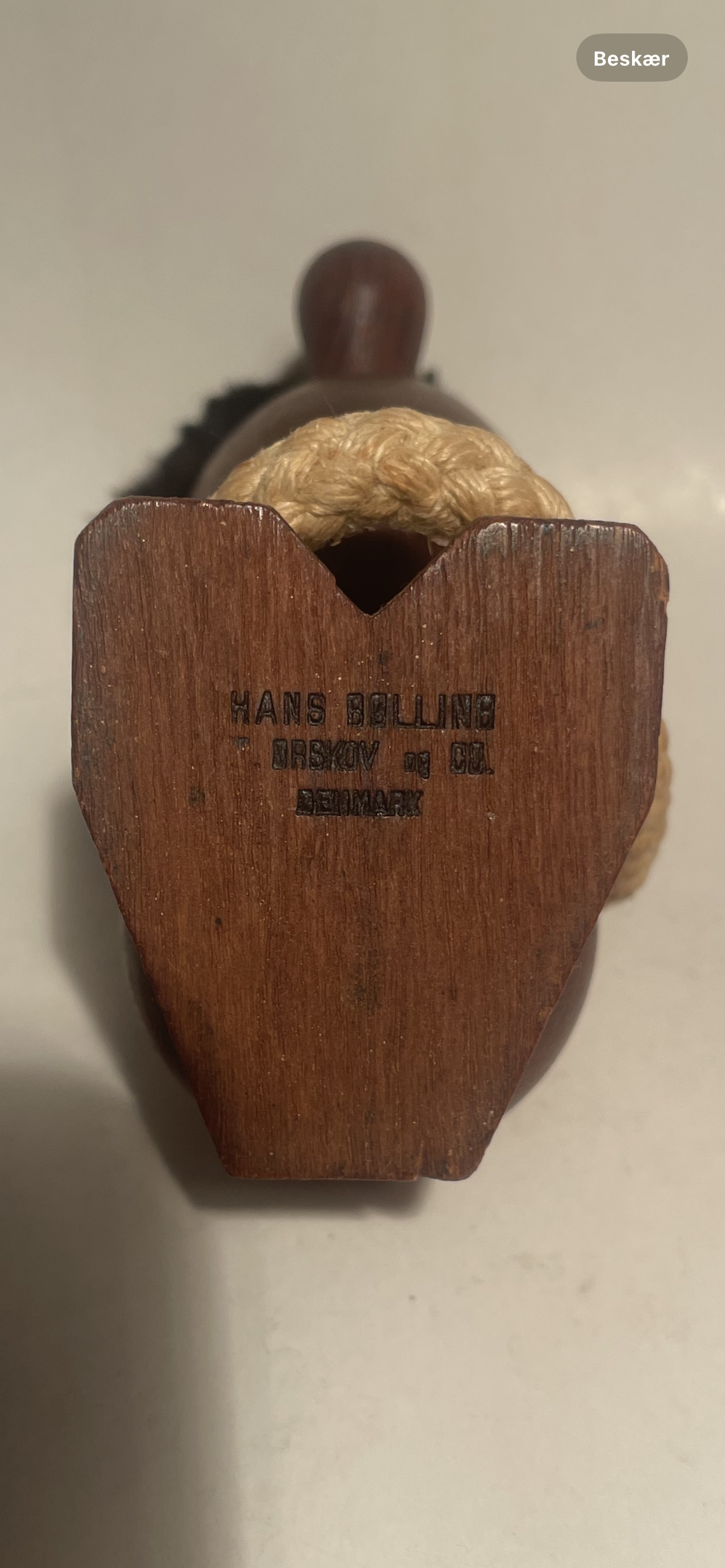 Hans Bølling træ figur “pessimisten“ fra Torben Ørskov & Co. - nr. 09252