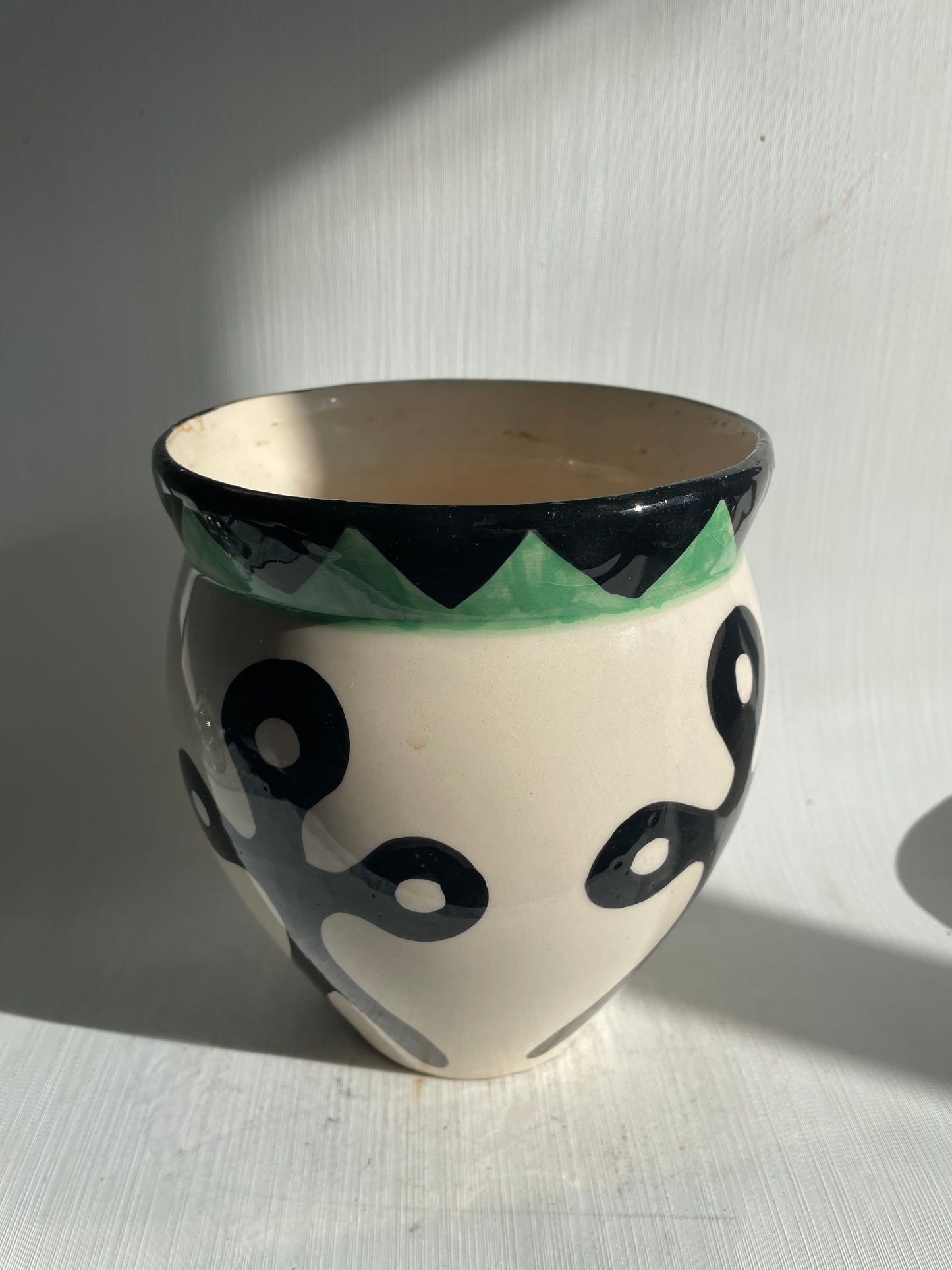 1990 年代の美しい陶器の花瓶 - no. - 017020