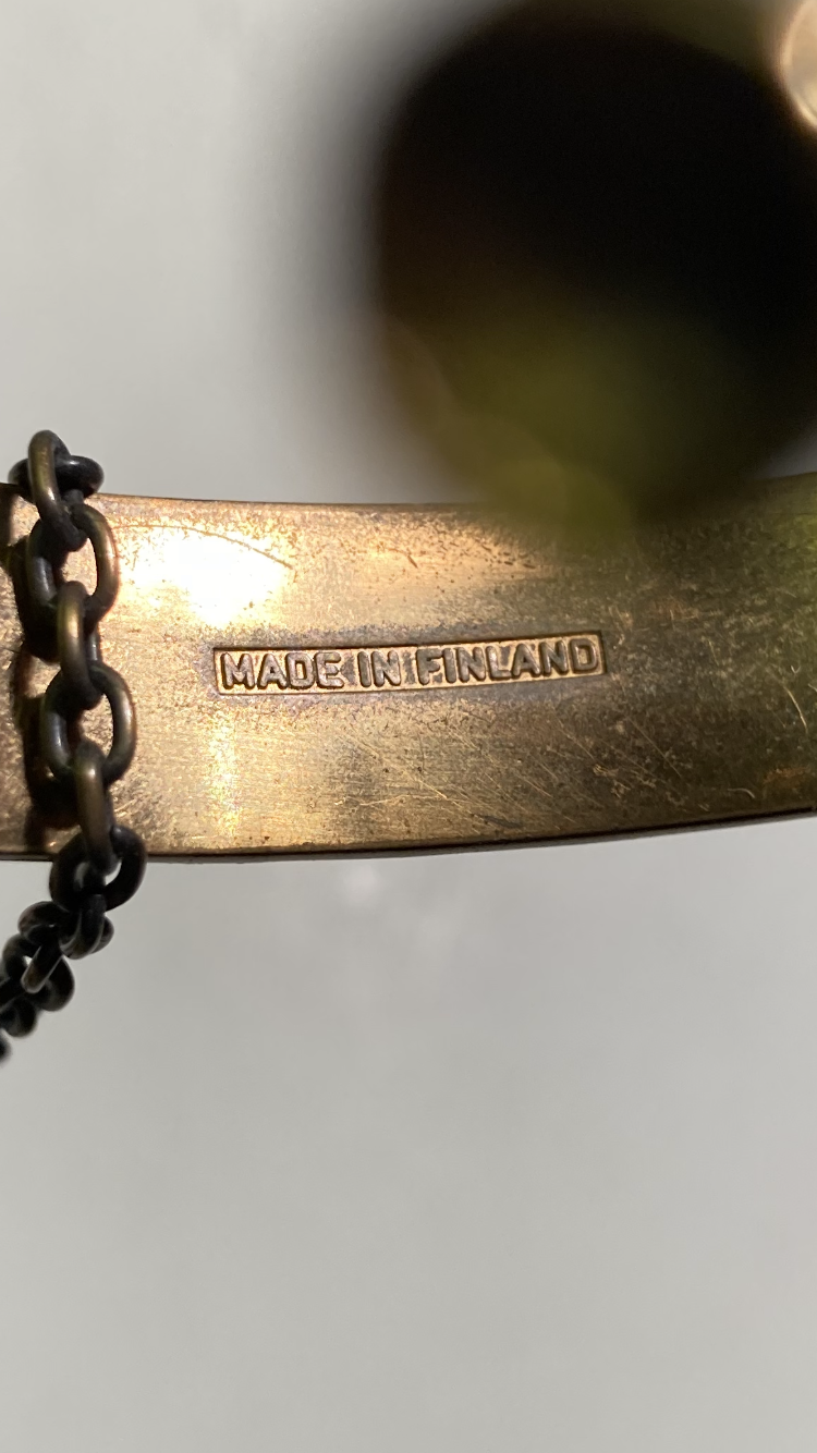 Flotte vintage bronze smykker fra Finland -nr. 01109