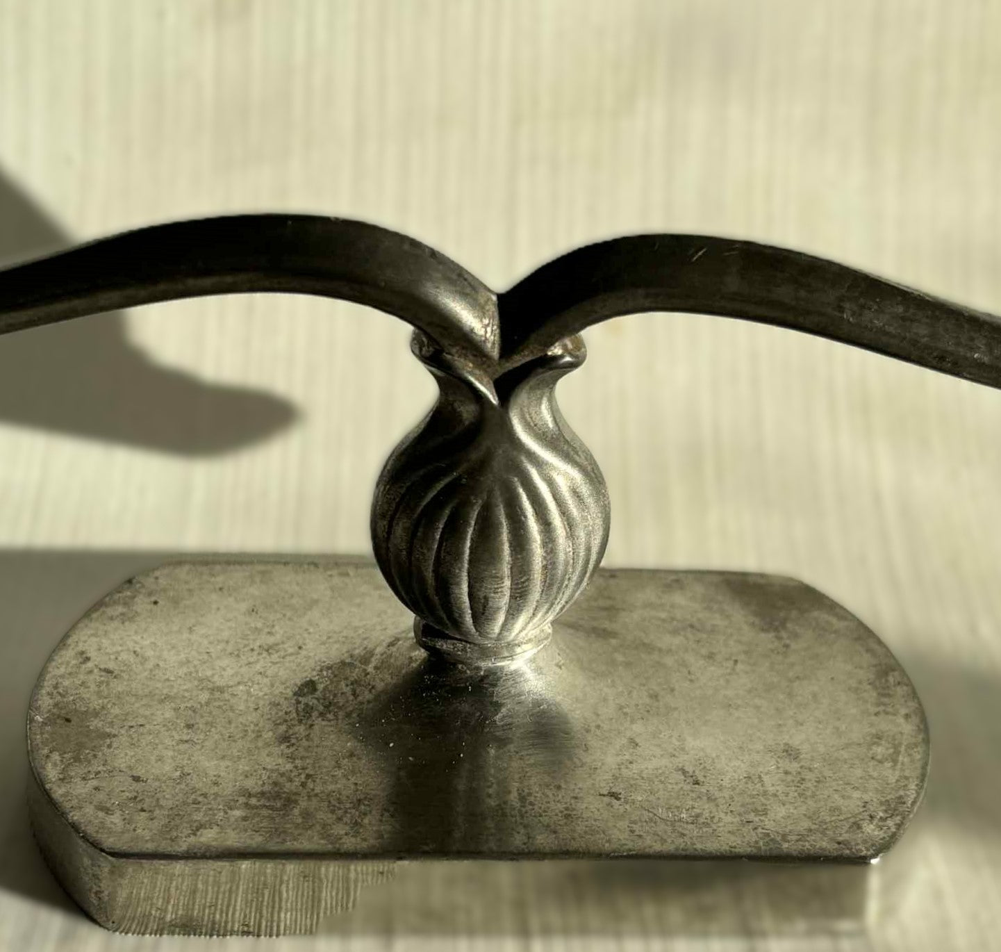 Art Deco Danish Candleholder made in pewter, design by Just Andersen, Denmark 1930s