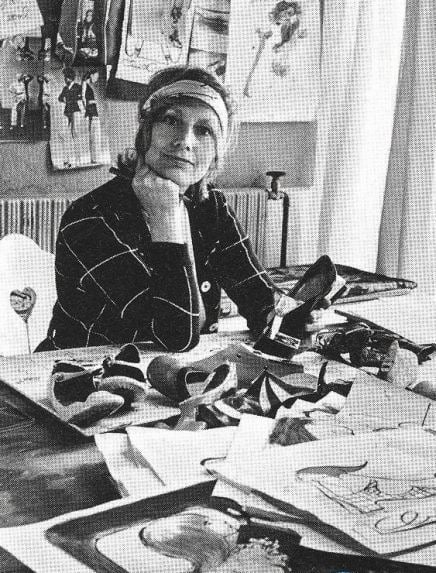 Original lithograph by the Danish illustrator CHRISTEL MARIOTT (1919-1992)