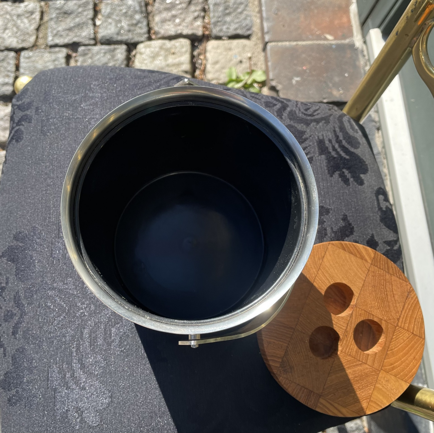 Flot Jacobsen isspand fra Stelton med teak låg - nr. 895445