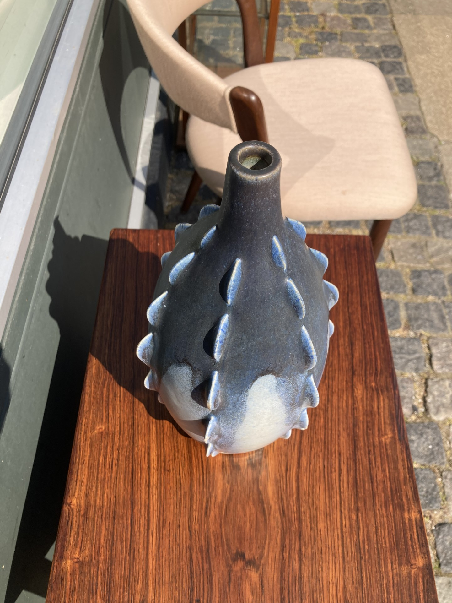 Beautiful stoneware vase, not signed - no. 0125