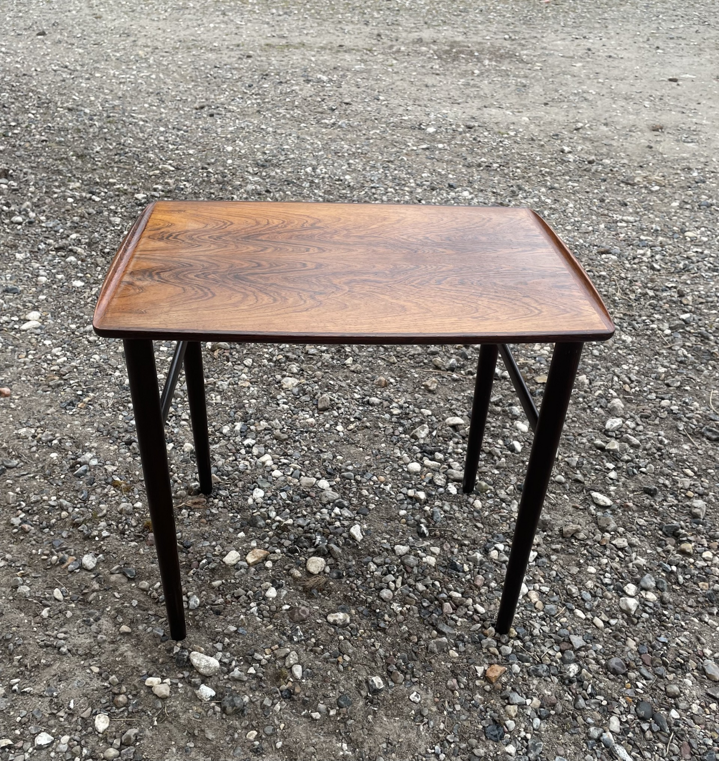 Rosewood table with Kehlet edge - no. 550825