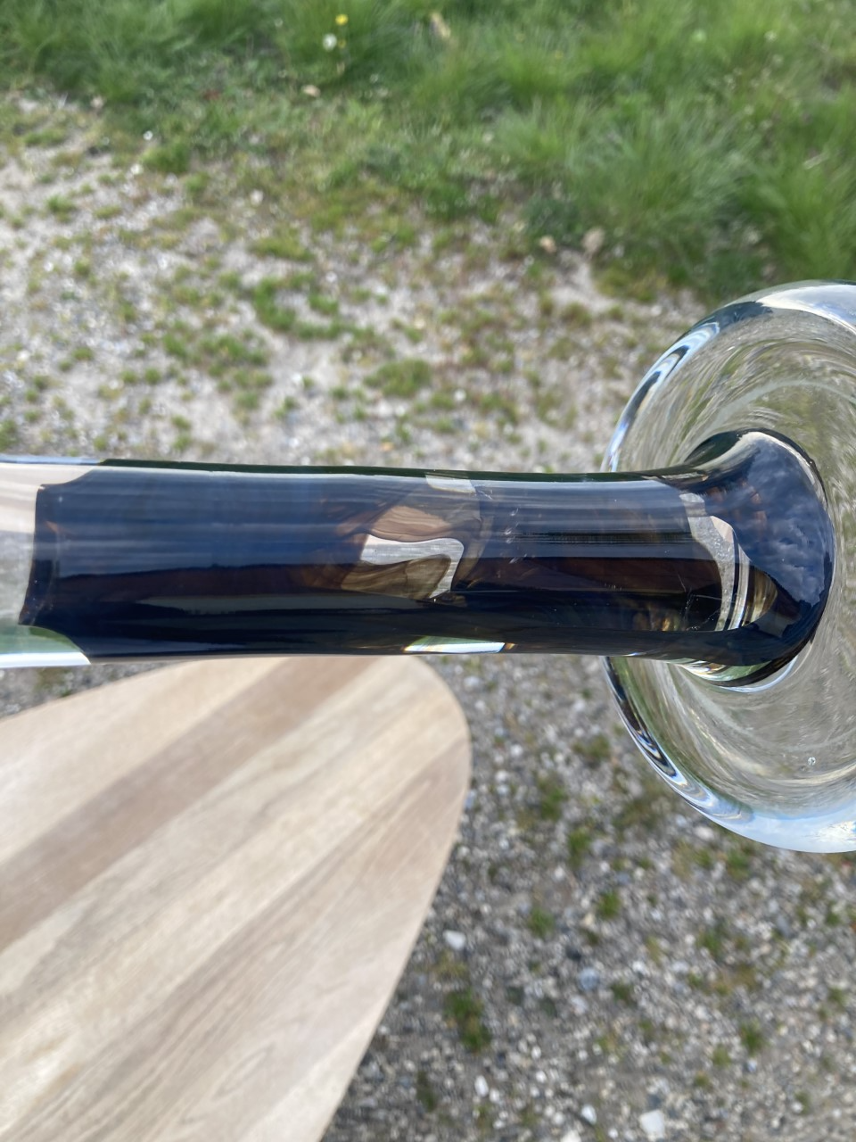 Beautiful Michael Bang candlestick from Holmegaard - no. 0097