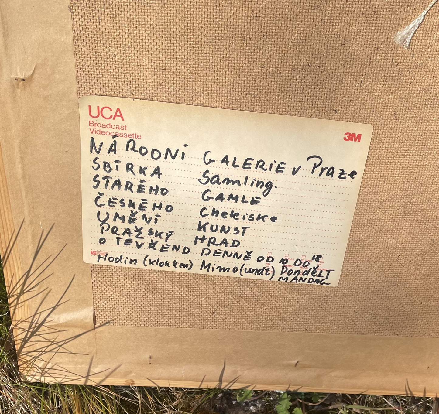 Galleri Praze: Stor kunst plakat i fin ramme og med glas -nr. 425415