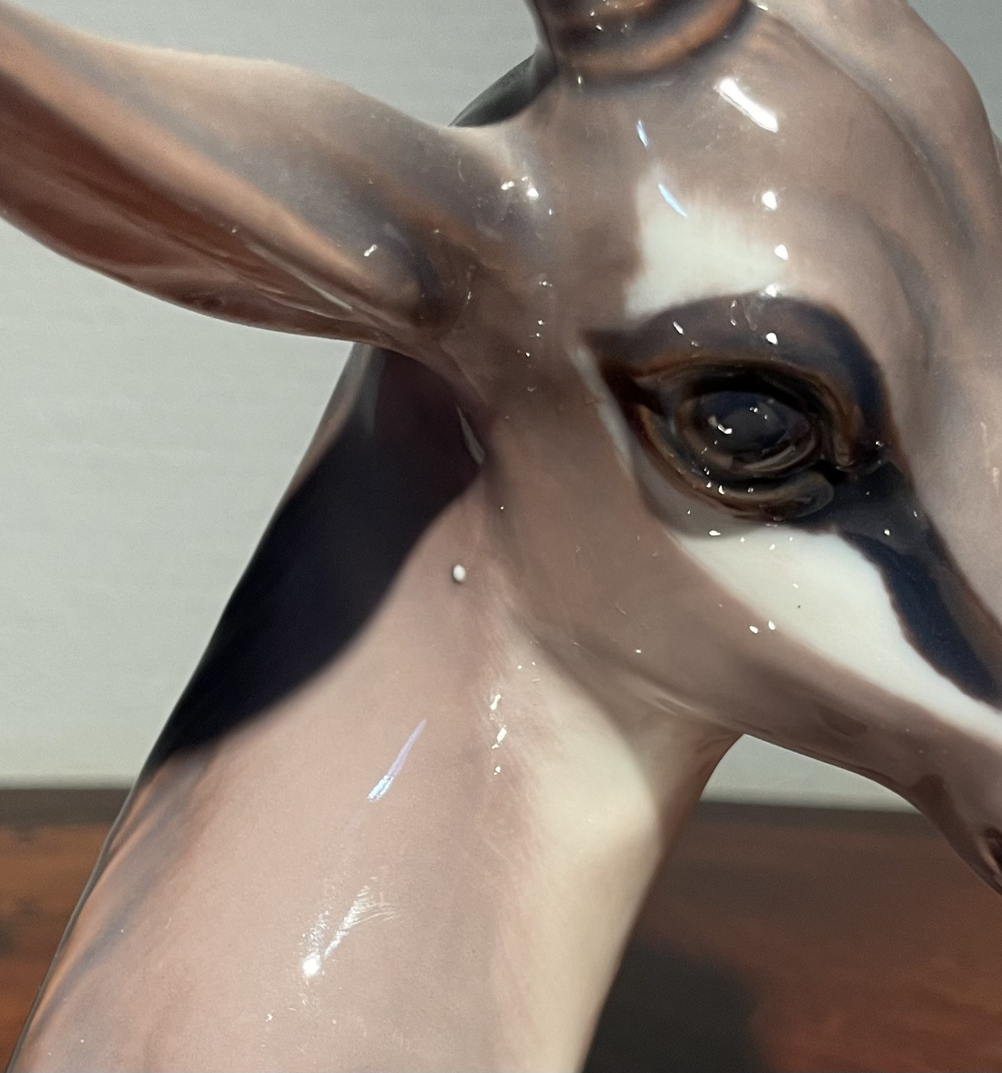 Dahl Jensen porcelæn figur, "liggende antilope" - nr. 456654