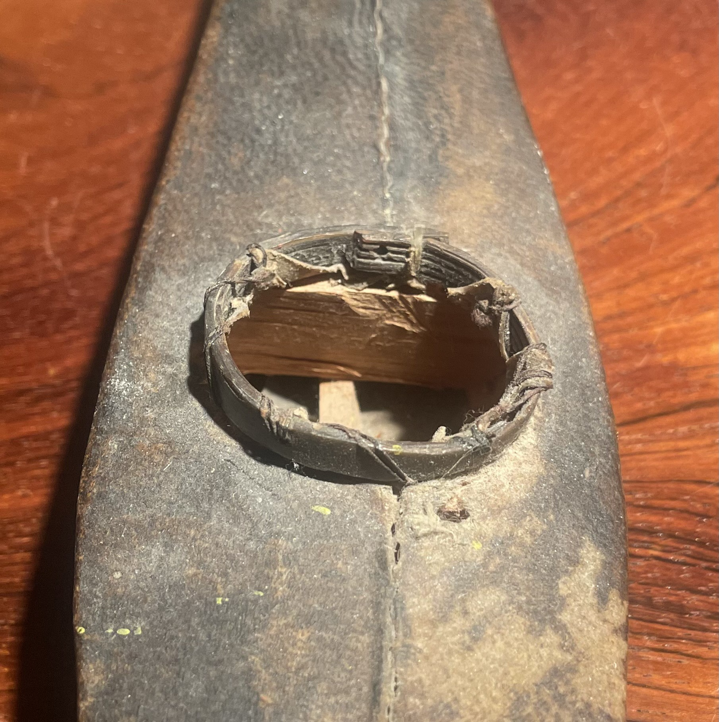 Model of Greenlandic kayak with hunter 1970s - no. 00700