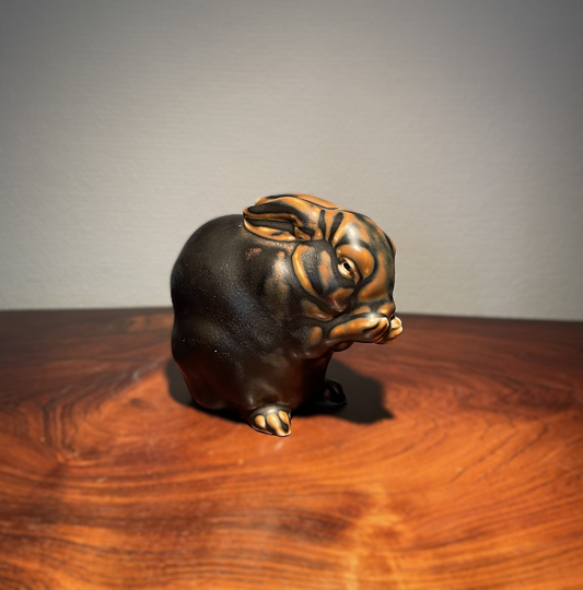 Jeanne Grut stoneware figurine from Royal Copenhagen “mother rabbit” - no. 159753