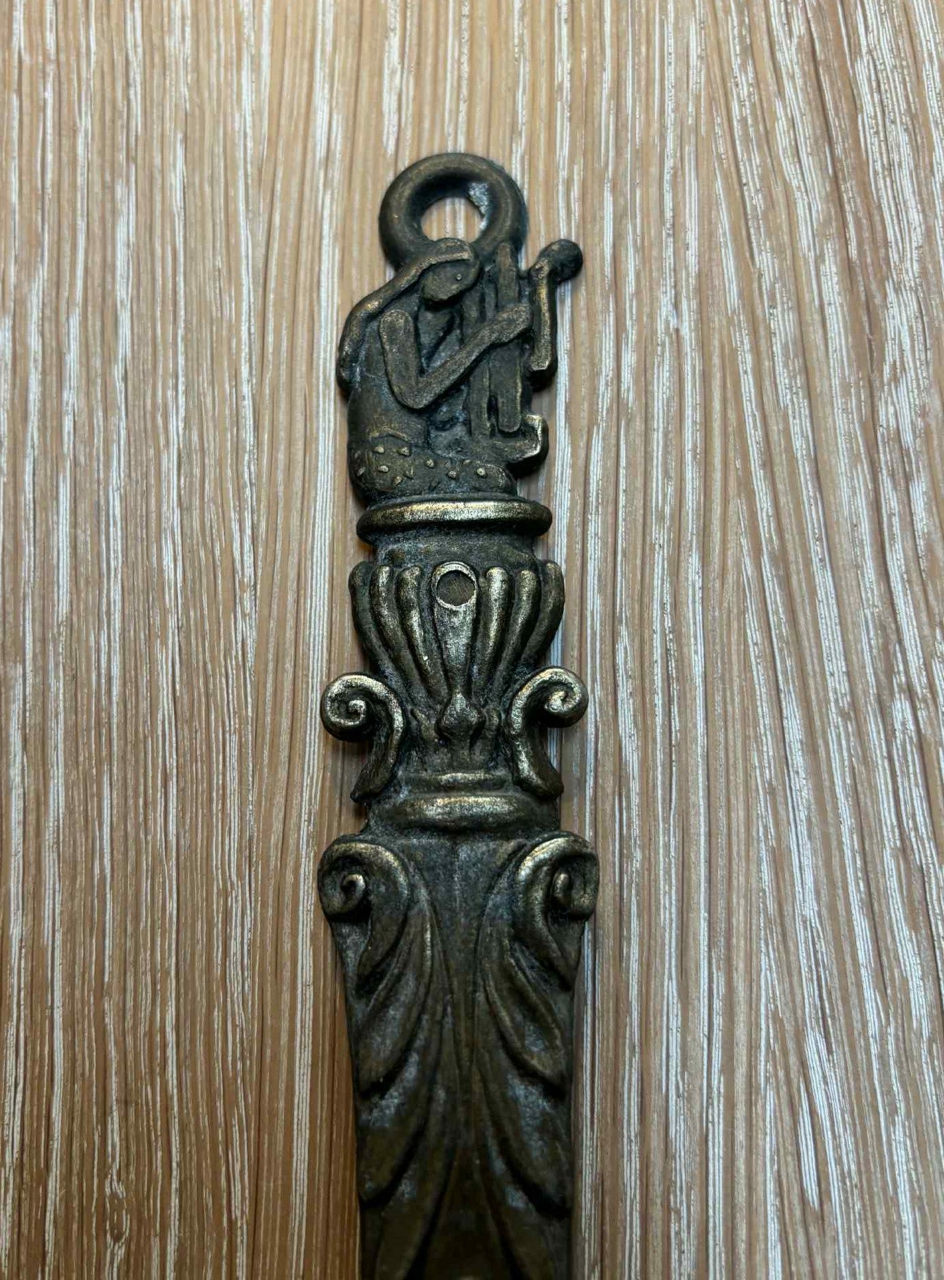2 vintage handmade decorative brass spoons from the 1970s - no. 598987464