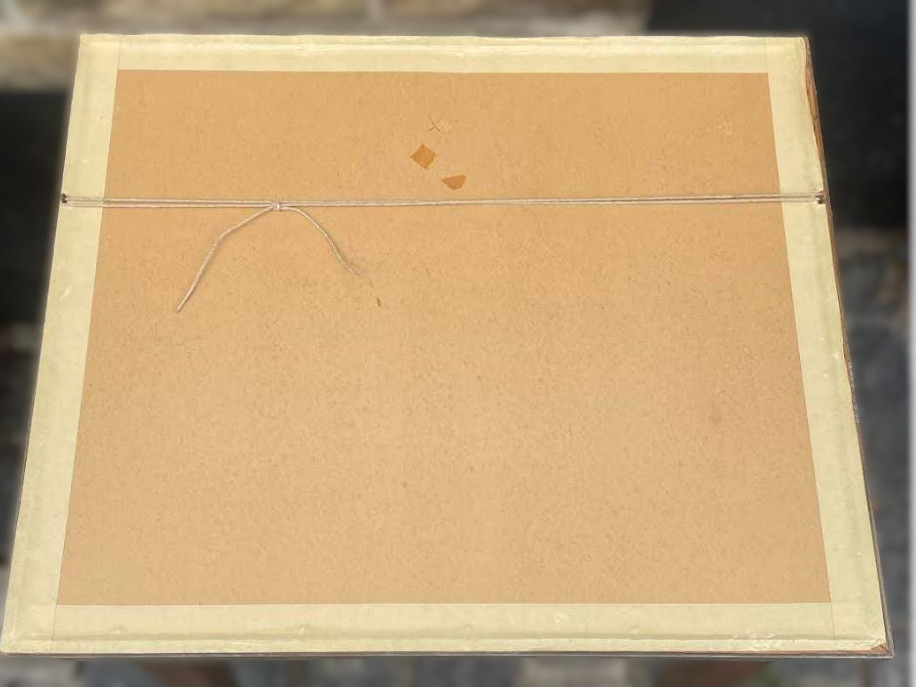 Beautiful vintage Axel Salto woodcut on Japanese paper, pencil signature