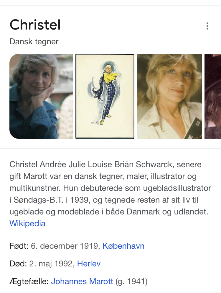 Gammel Christel farvetryk - nr. 0964