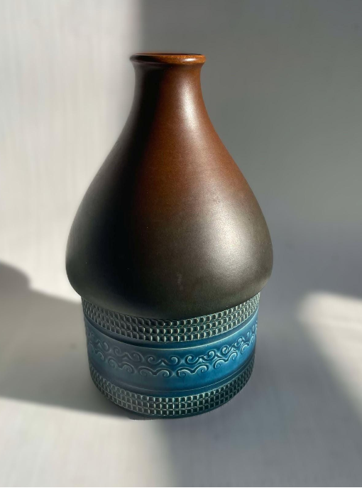 Dümler & Breiden ceramic vase no. 11/21. West Germany pottery 1970s