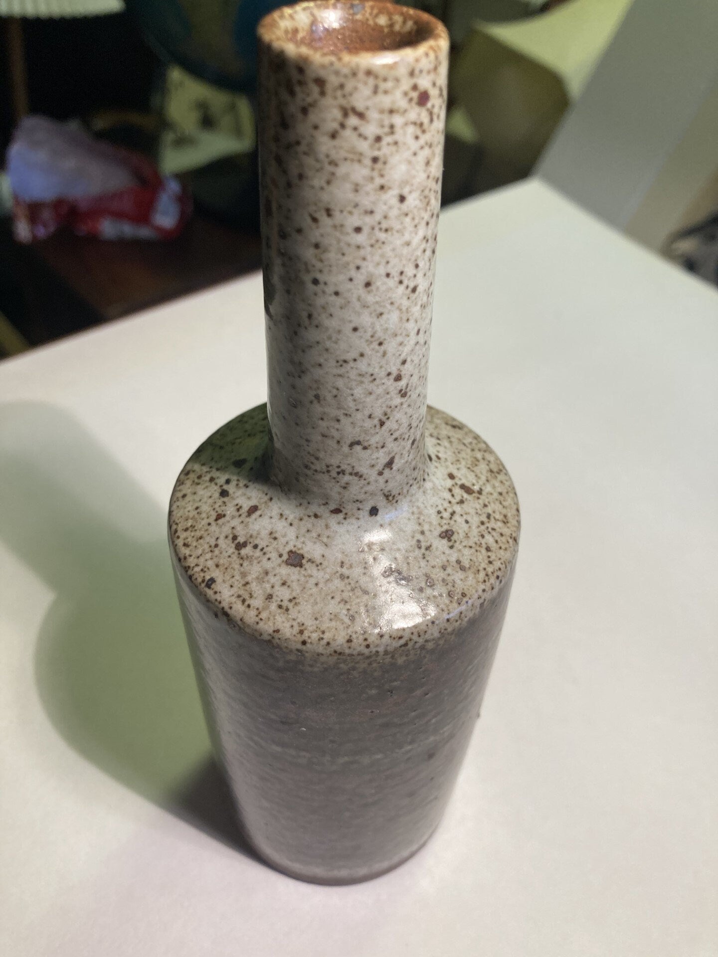 Mid-Century danish Chamotte stoneware vase from Palshus, Denmark