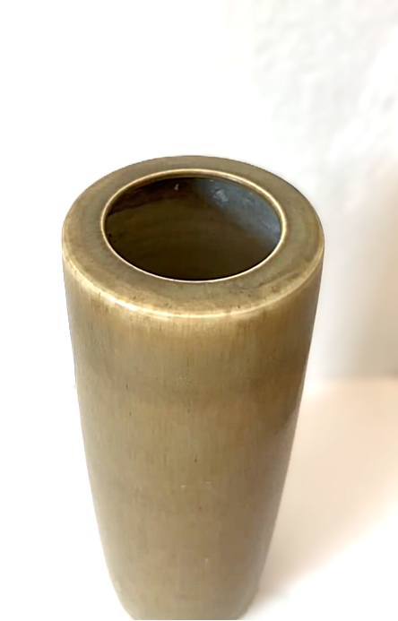 Exceptional large and rare stoneware vases from Palshus, in hare fur glaze, Denmark 1960s